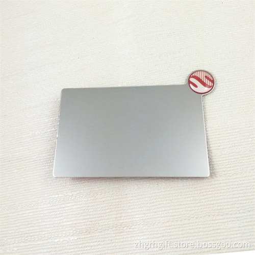 Promotional cheap metal PU case Stainless Steel pocket makeup mirror
